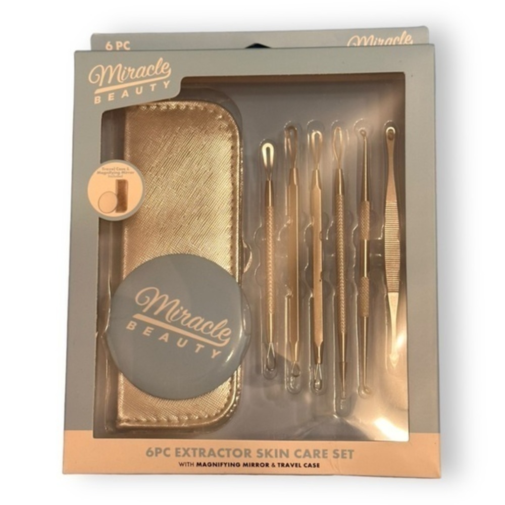 🆕 NWT Miracle Beauty 6 Piece Extractor Skin Care Set